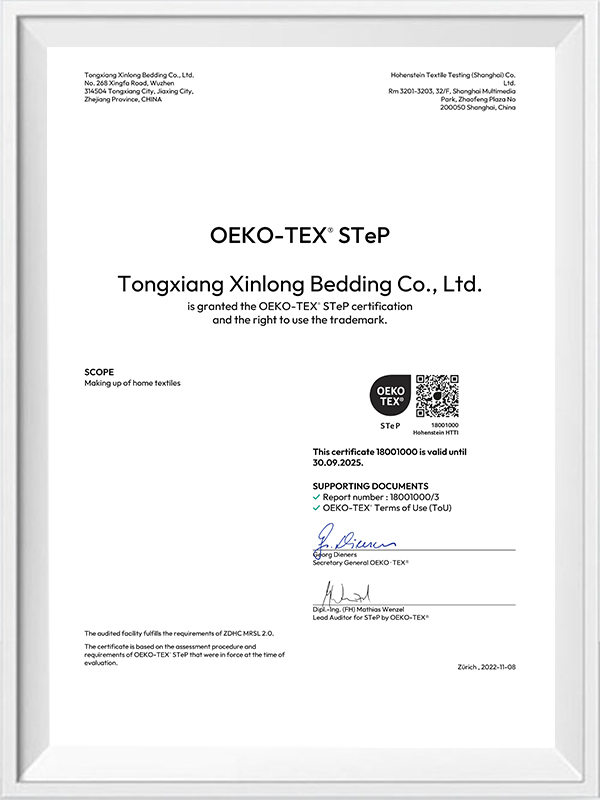 Certifikát Oeko-Tex® Step